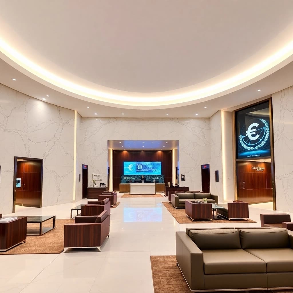 Modern UAE business district